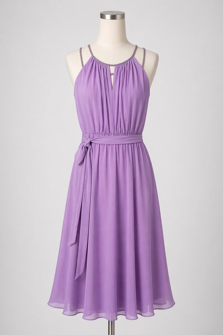 David's Bridal | Lavender Beaded Formal Dress 2 Bridal